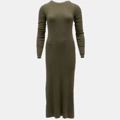 Online Robe maxi maille torsadée col rond Femme Femme Jupe, Robe