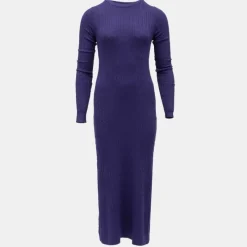 Online Robe maxi maille torsadée col rond Femme Femme Jupe, Robe