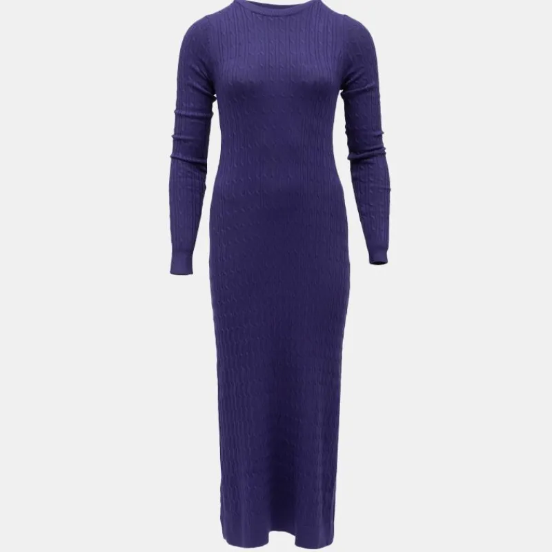 Online Robe maxi maille torsadée col rond Femme Femme Jupe, Robe