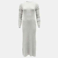 Discount Robe maxi maille torsadée col rond Femme Femme Jupe, Robe