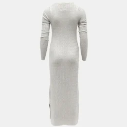 Discount Robe maxi maille torsadée col rond Femme Femme Jupe, Robe