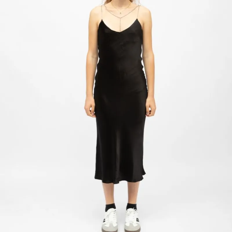 Online Robe mi longue velours avec bretelles bijoux rainee Femme Femme Jupe, Robe