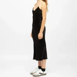 Online Robe mi longue velours avec bretelles bijoux rainee Femme Femme Jupe, Robe