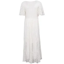 Best Robe miami dentelle manches courtes col v Femme Femme Jupe, Robe