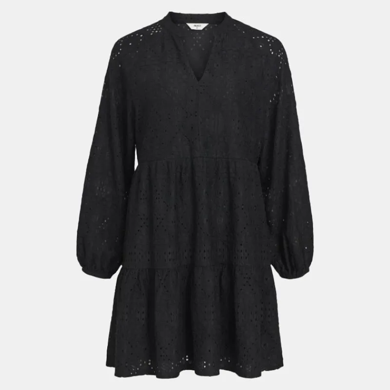 Outlet Robe midi Gia oversize col V broderie anglaise Femme Femme Jupe, Robe