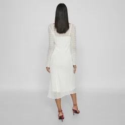 Clearance Robe midi Selina snow white Femme Femme Jupe, Robe