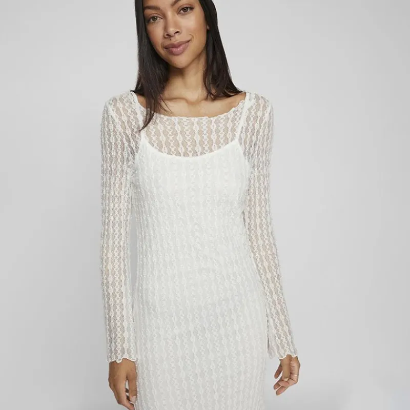 Clearance Robe midi Selina snow white Femme Femme Jupe, Robe