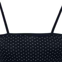 Outlet Robe nuisette de nuit à bretelles douce stretch à pois Femme Femme Lingerie De Nuit