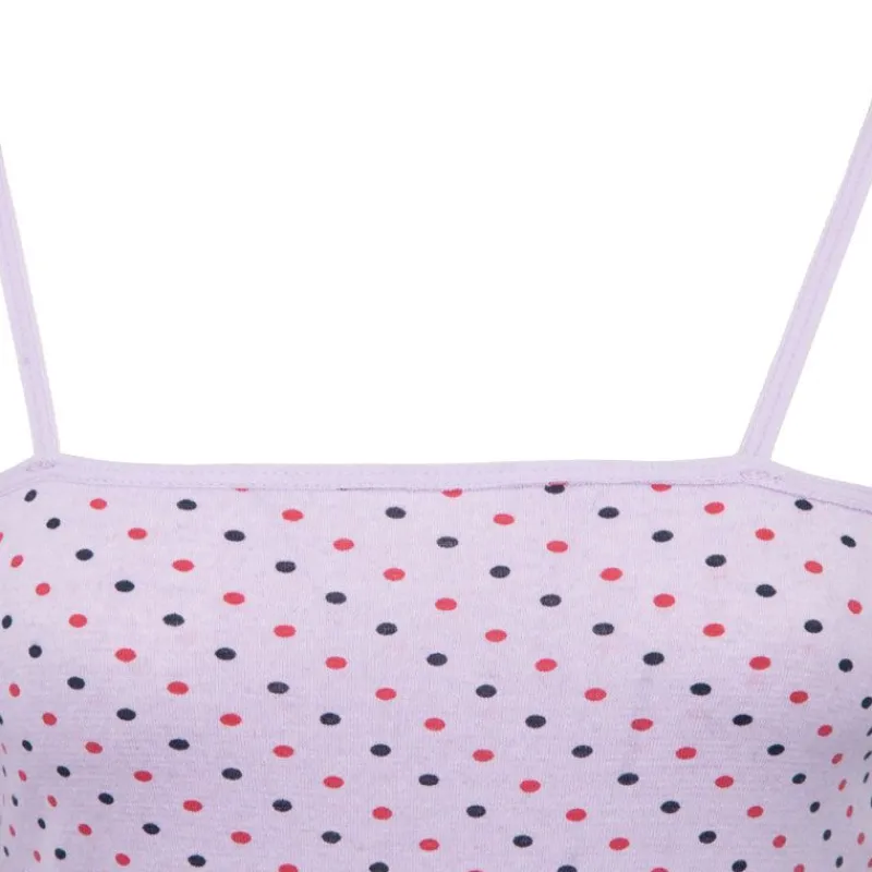 New Robe nuisette mauve à pois ajustée Femme Femme Lingerie De Nuit