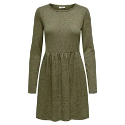 Hot Robe patineuse manches longues col ras de cou Femme Femme Jupe, Robe