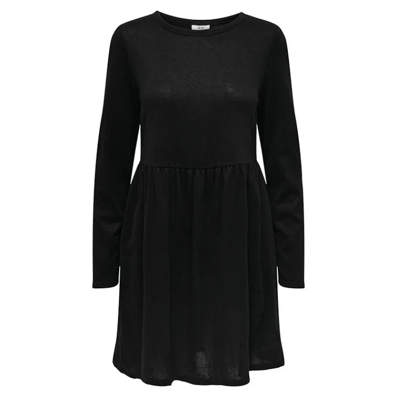 Sale Robe patineuse manches longues col ras de cou Femme Femme Jupe, Robe