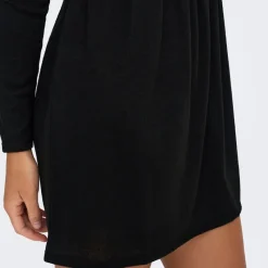 Sale Robe patineuse manches longues col ras de cou Femme Femme Jupe, Robe