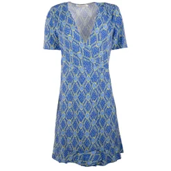 Robe portefeuille manches courtes bridgette à motif Femme Femme Jupe, Robe