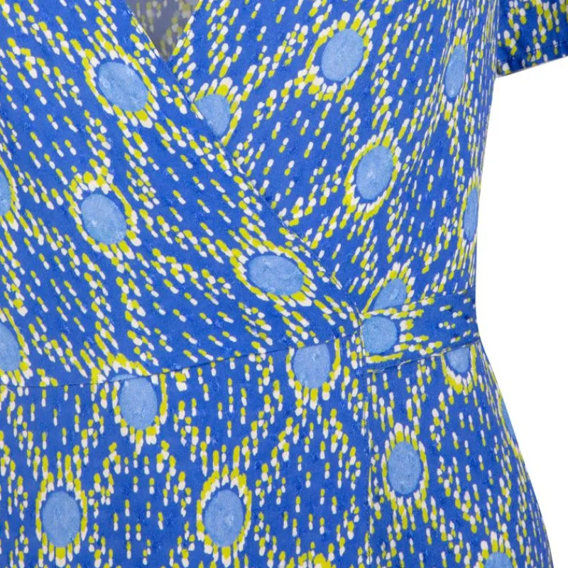 Robe portefeuille manches courtes bridgette à motif Femme Femme Jupe, Robe