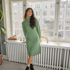 Clearance Robe pull col roulé salvia manches longues Femme Femme Pull, Gilet, Sweat