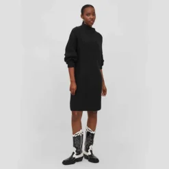 Sale Robe pull en maille manches longues Femme Femme Jupe, Robe