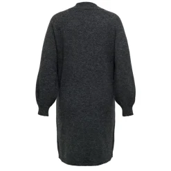 Hot Robe pull longue en maille col montant manches ballons Femme Femme Jupe, Robe