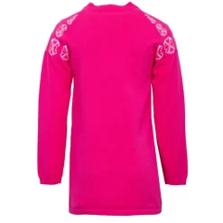 Robe pull maille fine manches longues imprimé logo Fille Enfant Sweat, Pull, Gilet