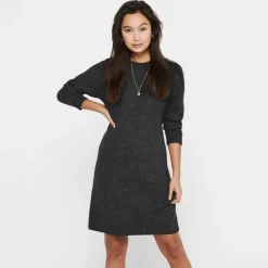 New Robe pull Sallie en maille à col rond Femme Femme Jupe, Robe