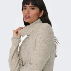 Clearance Robe pull Silly col roulé à manches longues Femme Femme Jupe, Robe