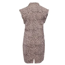 Discount Robe sally aop leopard creamy js23-314-03 Femme Femme Jupe, Robe