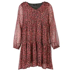 Online Robe sola imprimée noir et rouge Femme Femme Jupe, Robe