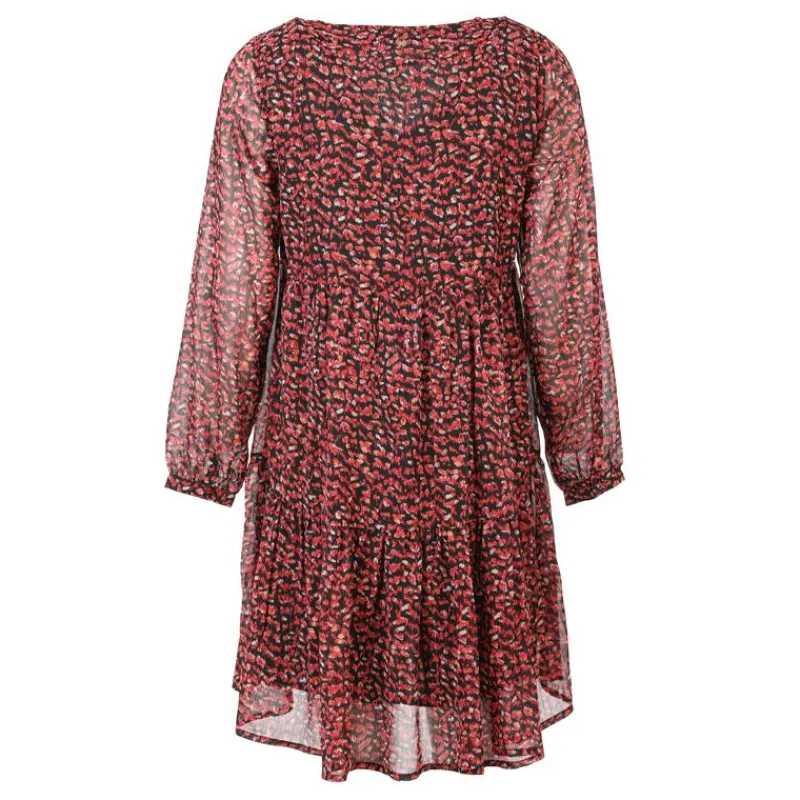 Online Robe sola imprimée noir et rouge Femme Femme Jupe, Robe