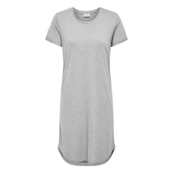 Discount Robe t-shirt manches courtes unie Femme Femme Jupe, Robe