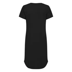 Robe t-shirt manches courtes unie Femme Femme Jupe, Robe