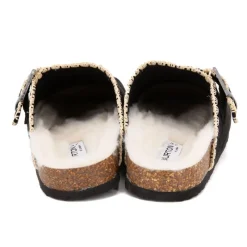 Sabots fourrés liseré crochets Sunny Femme Femme Tongs, Mules