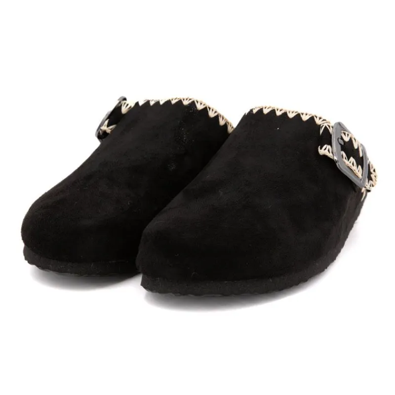 Sabots fourrés liseré crochets Sunny Femme Femme Tongs, Mules