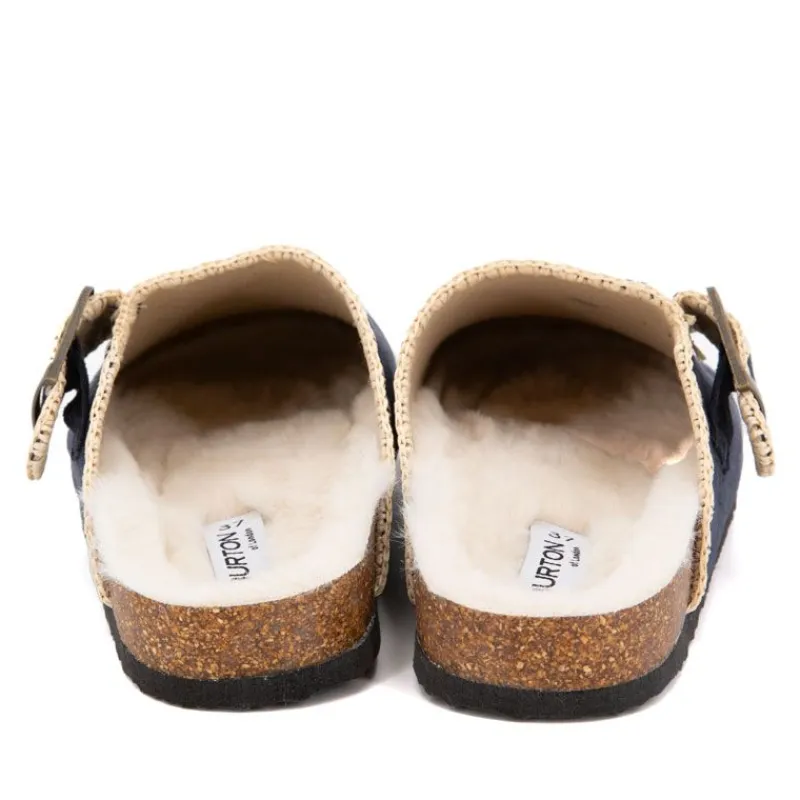 Best Sabots fourrés liseré crochets Sunny Femme Femme Tongs, Mules