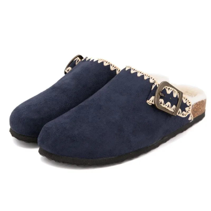 Best Sabots fourrés liseré crochets Sunny Femme Femme Tongs, Mules