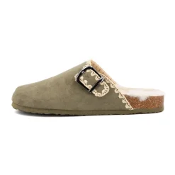 New Sabots fourrés liseré crochets Sunny Femme Femme Tongs, Mules