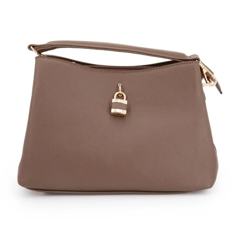 Discount Sac à main avec cadenas 26x20x10cm Femme Femme Sac