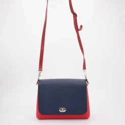 New Sac à main bandoulière amovible rabat fermoir tourniquet 24x20x6cm Femme Femme Sac