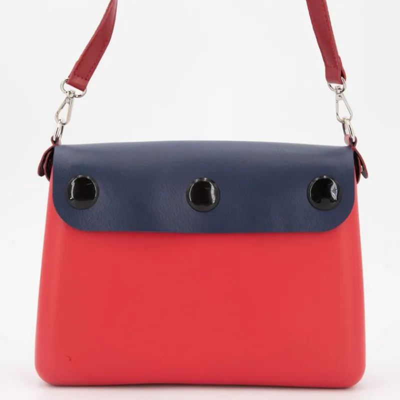 New Sac à main bandoulière amovible rabat fermoir tourniquet 24x20x6cm Femme Femme Sac