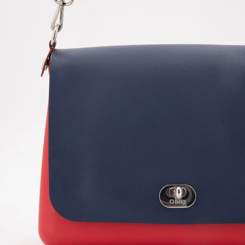 New Sac à main bandoulière amovible rabat fermoir tourniquet 24x20x6cm Femme Femme Sac