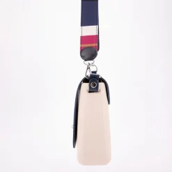 New Sac à main bandoulière amovible rabat fermoir tourniquet 24x20x6cm Femme Femme Sac