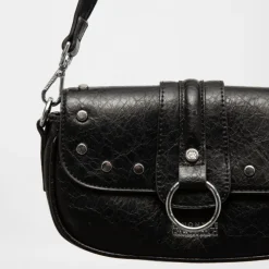 Sale Sac à rabat avec anneau argenté taysir 24x5x14cm Femme Femme Sac