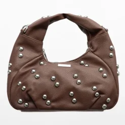 Sac baguette à clous avec anse ajustable 28x10x20cm Femme Femme Sac