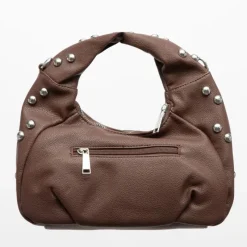 Sac baguette à clous avec anse ajustable 28x10x20cm Femme Femme Sac