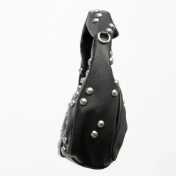 Outlet Sac baguette à clous avec anse ajustable 28x10x20cm Femme Femme Sac