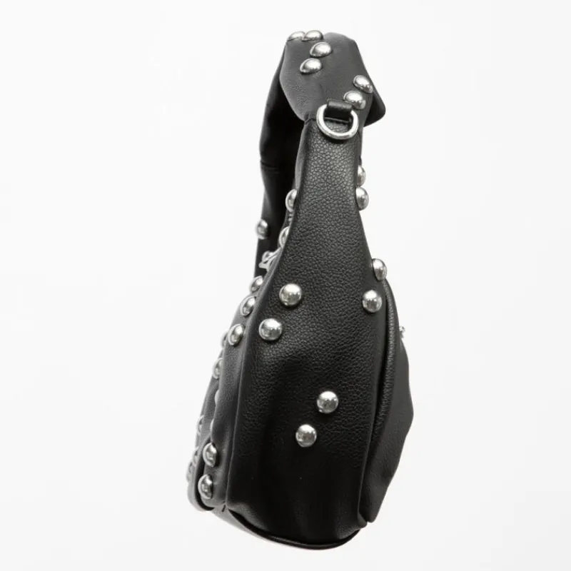 Outlet Sac baguette à clous avec anse ajustable 28x10x20cm Femme Femme Sac