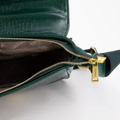 Outlet Sac bandouliere Romy motif croco à clip doré 22x18x8cm Femme Femme Sac