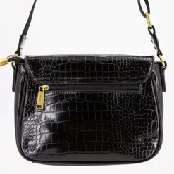 Discount Sac bandouliere Romy motif croco à clip doré 22x18x8cm Femme Femme Sac