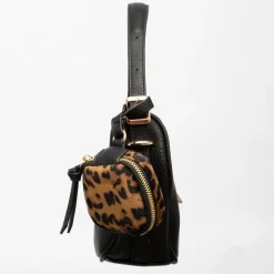 Best Sac besace thekla 22,5x17x8cm avec pochette imprimé léopard Femme Femme Sac