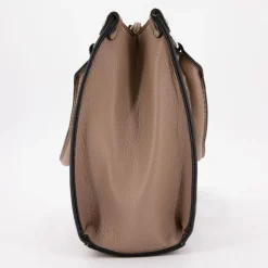 Sac double taupe petit modele tos-a24014 Femme Femme Sac