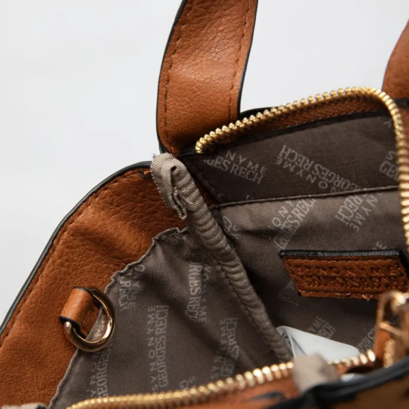 New Sac imprimé léopard taissir 20x10x18cm avec trousse amovible Femme Femme Sac