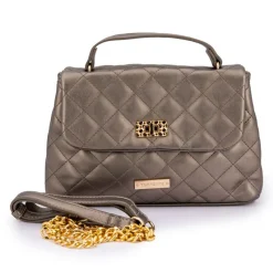 Outlet Sac matelassé petit format avec poigné fermeture doré Femme Femme Sac